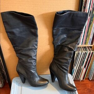 Jessica Simpson Black Women's High Heel Knee Boots